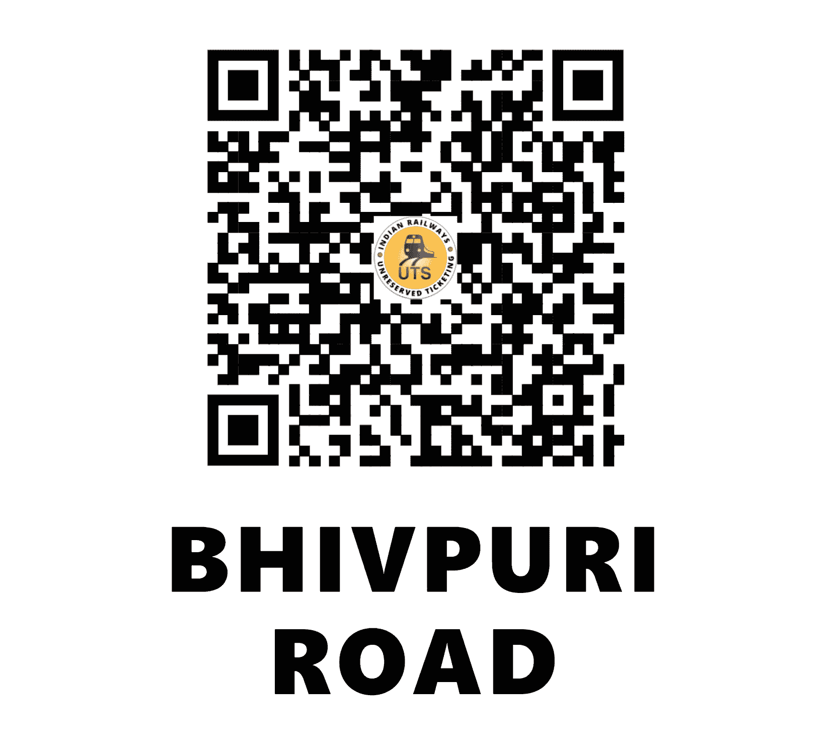 UTS QR Code for Bhivpuri Road - BVS